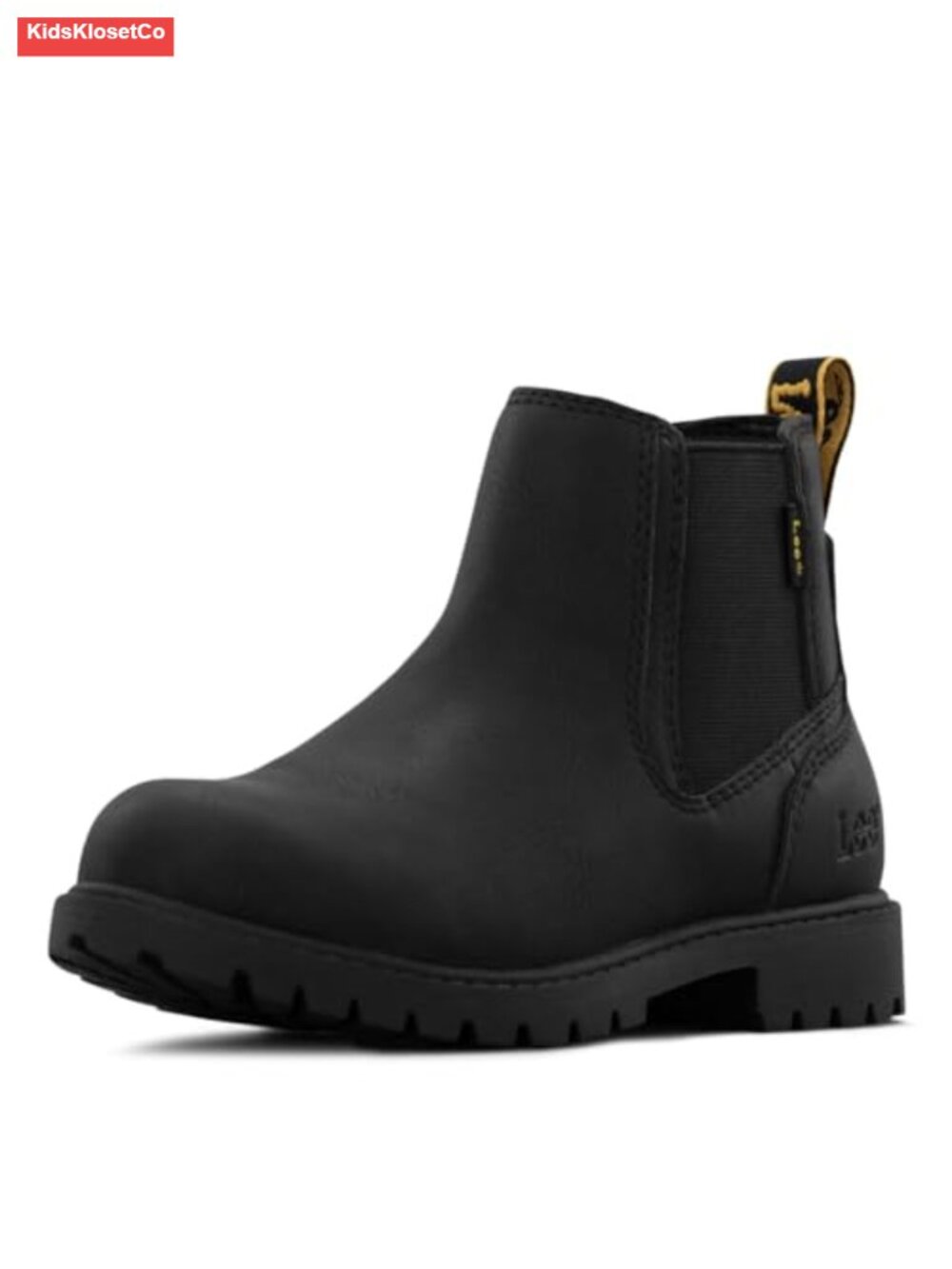 Boys Faux Leather Chelsea Boots with Padded Insole & Easy Pull On